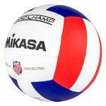 Mikasa Sand Champ Volleyball, Blue / White / Red Edition