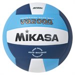 Ballon de volleyball de compétition en composite Mikasa® «VQ2000 Series» marine, bleu ciel et blanc