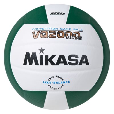 Ballon de volleyball de compétition en composite Mikasa® «VQ2000 Series» vert et blanc Ballon de volleyball de compétition en composite Mikasa® «VQ2000 Series» vert et blanc