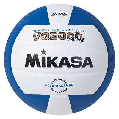 Ballon de volleyball de compétition en composite Mikasa® «VQ2000 Series» bleu royal et blanc Ballon de volleyball de compétition en composite Mikasa® «VQ2000 Series» bleu royal et blanc